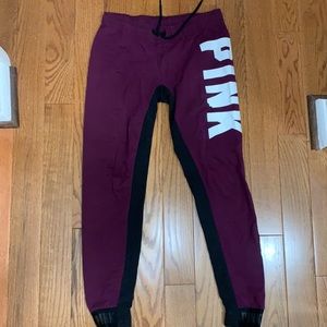 Victoria’s Secret PINK maroon joggers